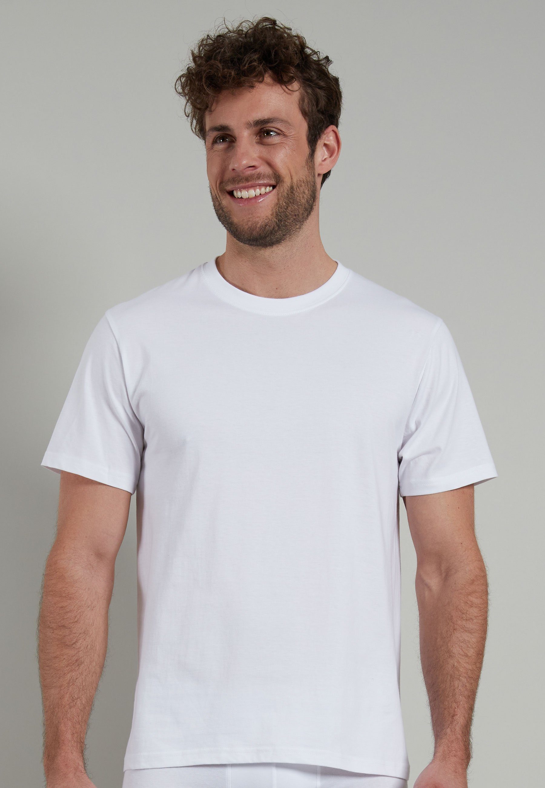 GÖTZBURG Unterziehshirt GÖTZBURG Herren T-Shirt weiß uni 2er Pack (2-St) günstig online kaufen