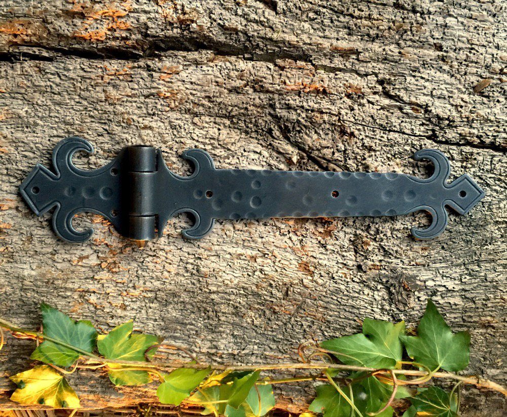 Torbeschlag Antik-Scharniere für Möbel, Truhen Möbelbänder Truhenband, Eisenbänder