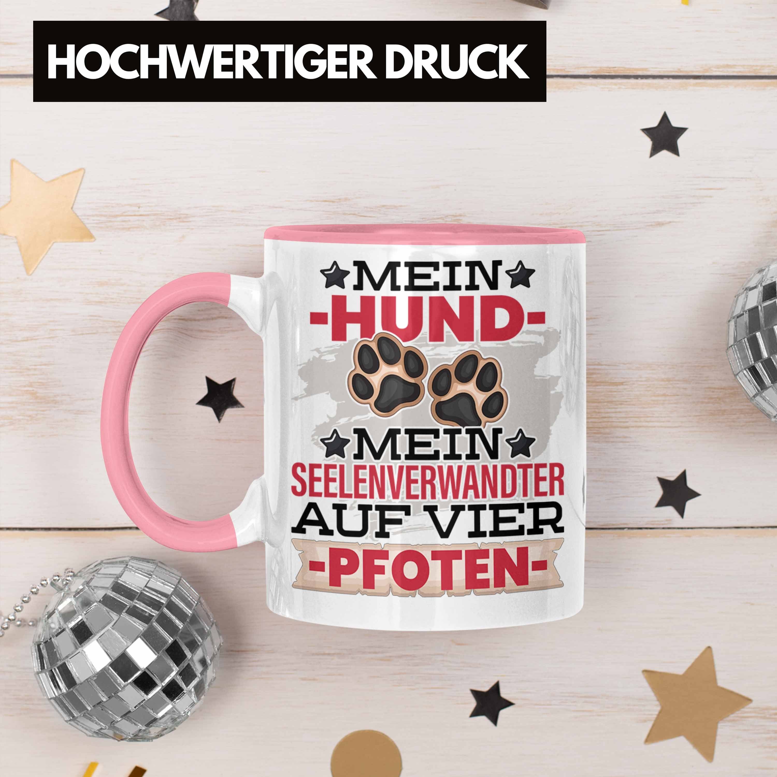 Rosa Hunde Tasse Kaffee-Becher Geschenk Seelenverwandter Tasse Trendation Hundebesitzer Mein
