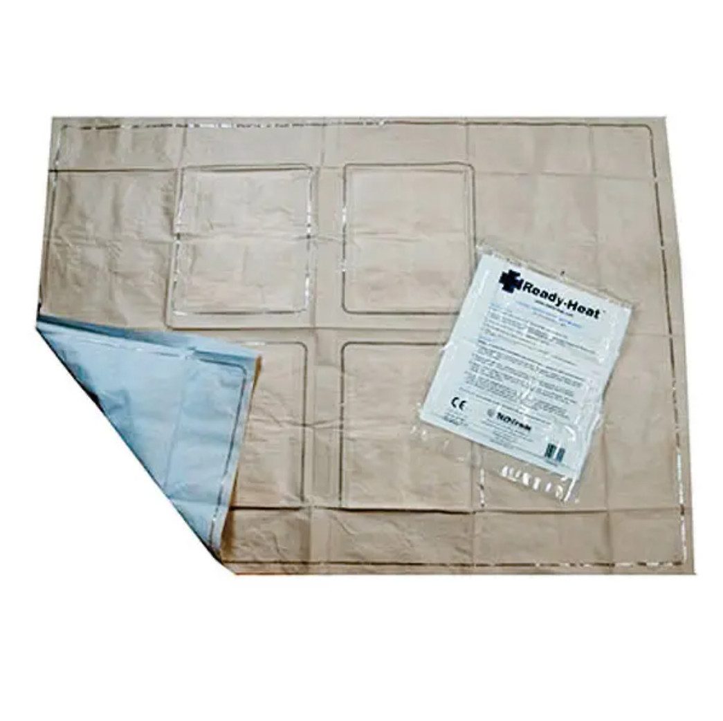 DocMed Erste-Hilfe-Set Ready-Heat Wärmedecke, (Kompakt & leicht, 1 St), Selbstaktivierende Wärmequelle, Lang anhaltende Wirkung