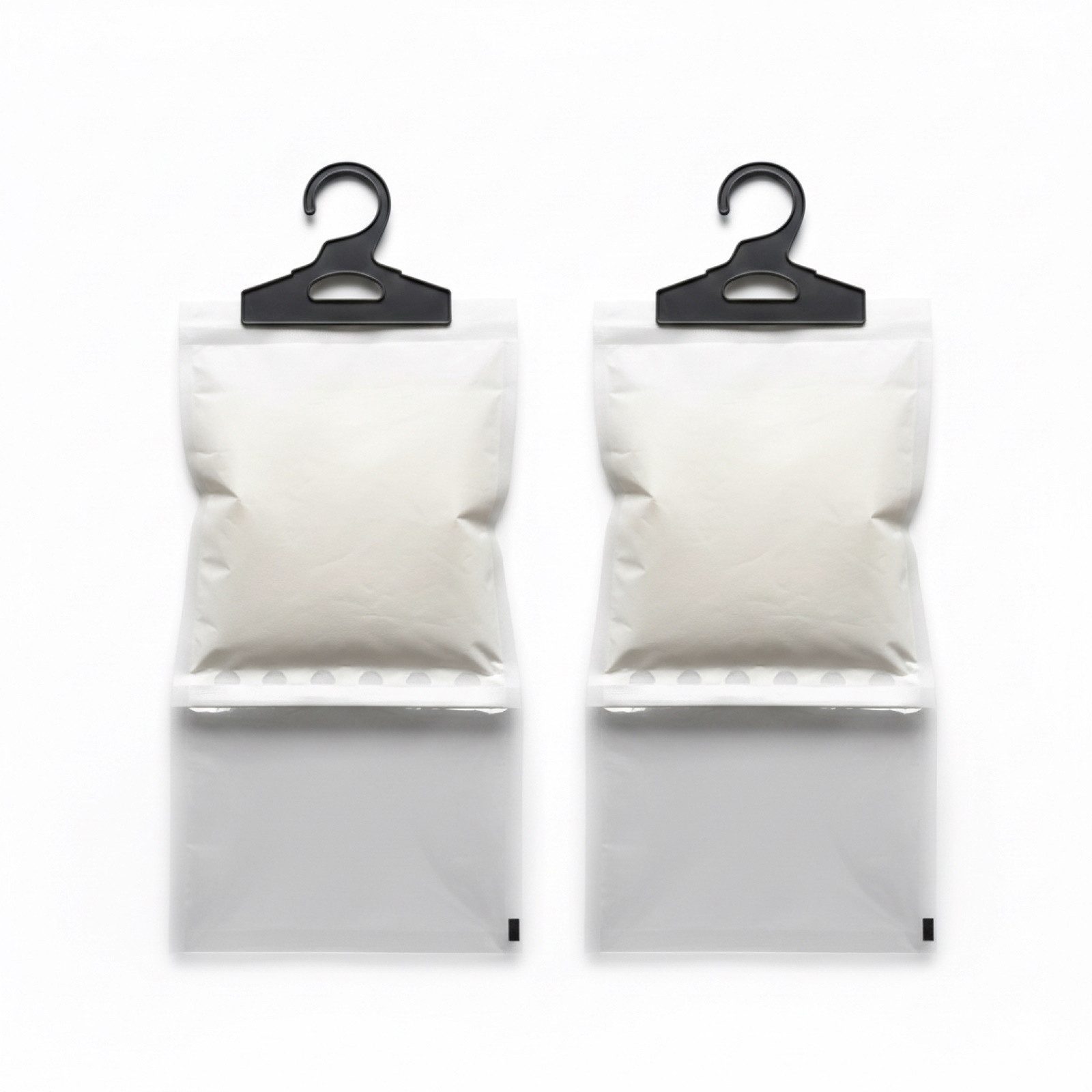 HAC24 Granulat-Luftentfeuchter 2er Set Luftentfeuchter Entfeuchter Kleiderschrank, zum Aufhängen je 180g Granulat mit 400 ml Beutel