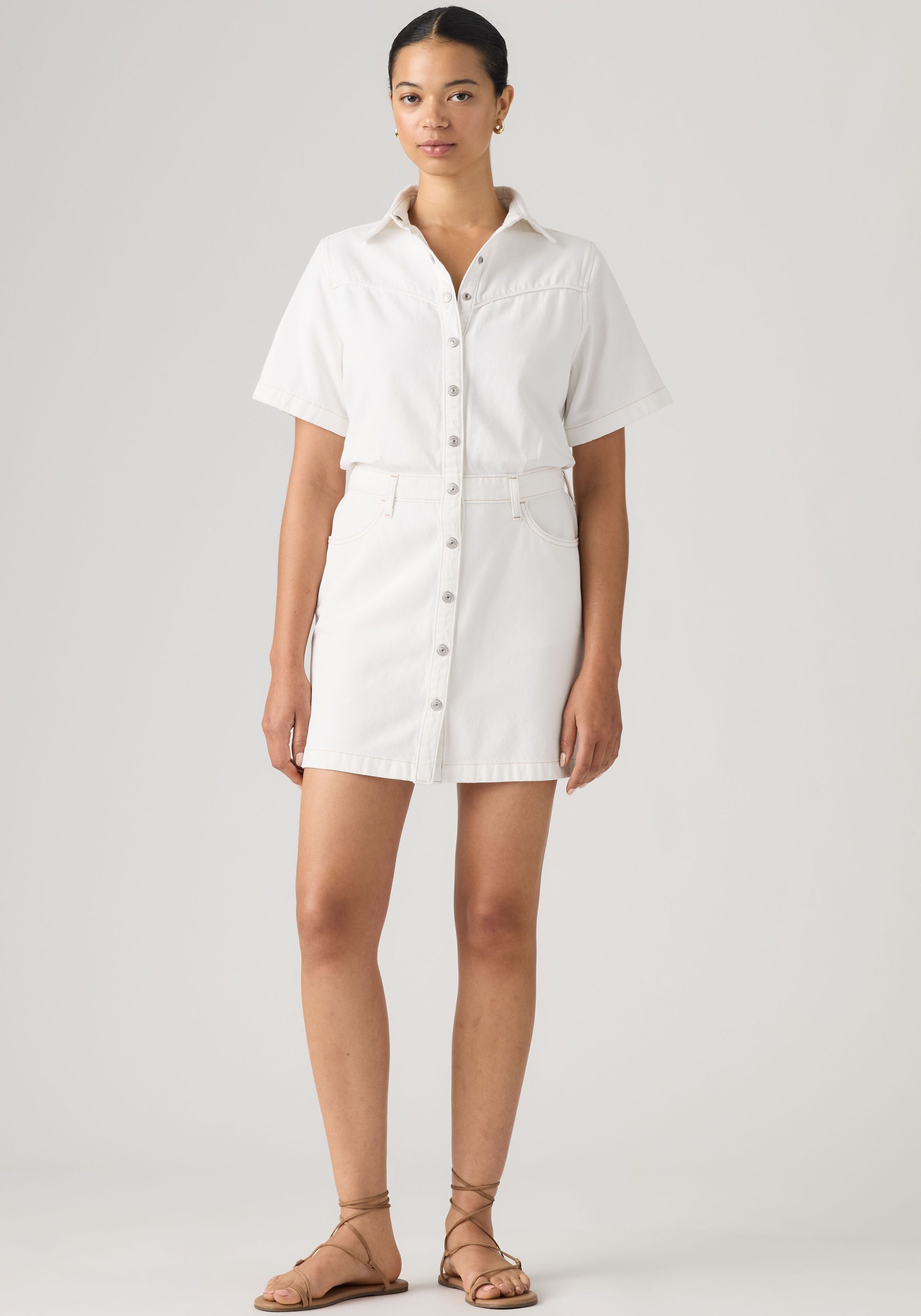 Levi's® Jeanskleid WESTERN DRESS Durchgehender Druckknopfverschluss – Bild 4 von 4