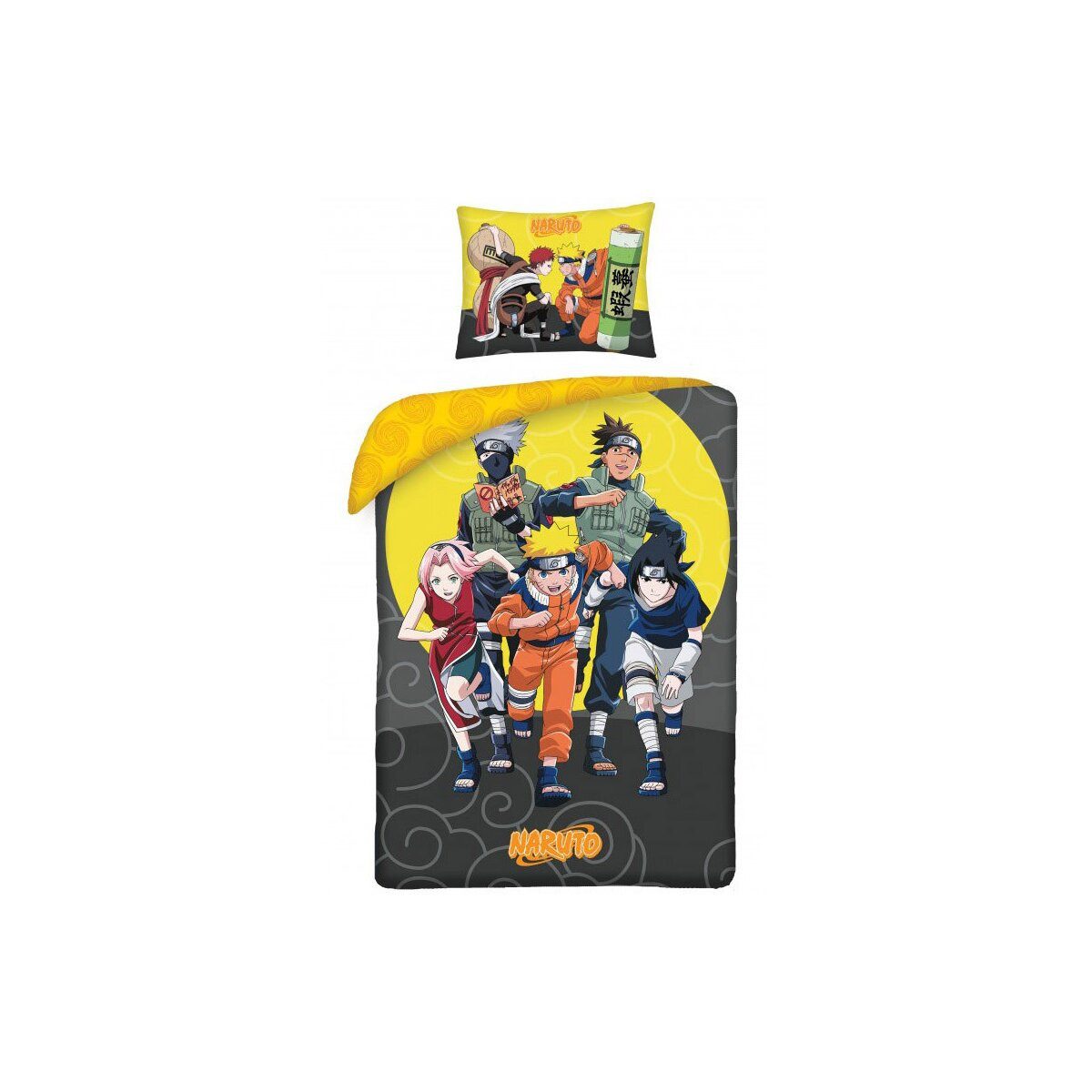 AYMAX Biancheria Da Letto Boruto Naruto – Double Face 135x200 Cm, 100% Cotone, Federa Inclusa – Per Veri Fan!