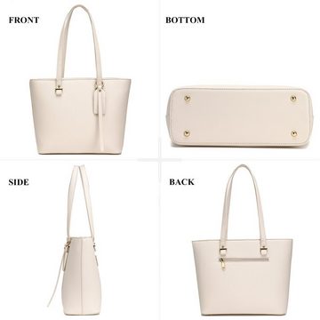 JOSEKO Handtasche Exklusives, edles 3-teiliges Handtaschen-Set, luxuriöses und zeitloses Design, hochwertiges Material