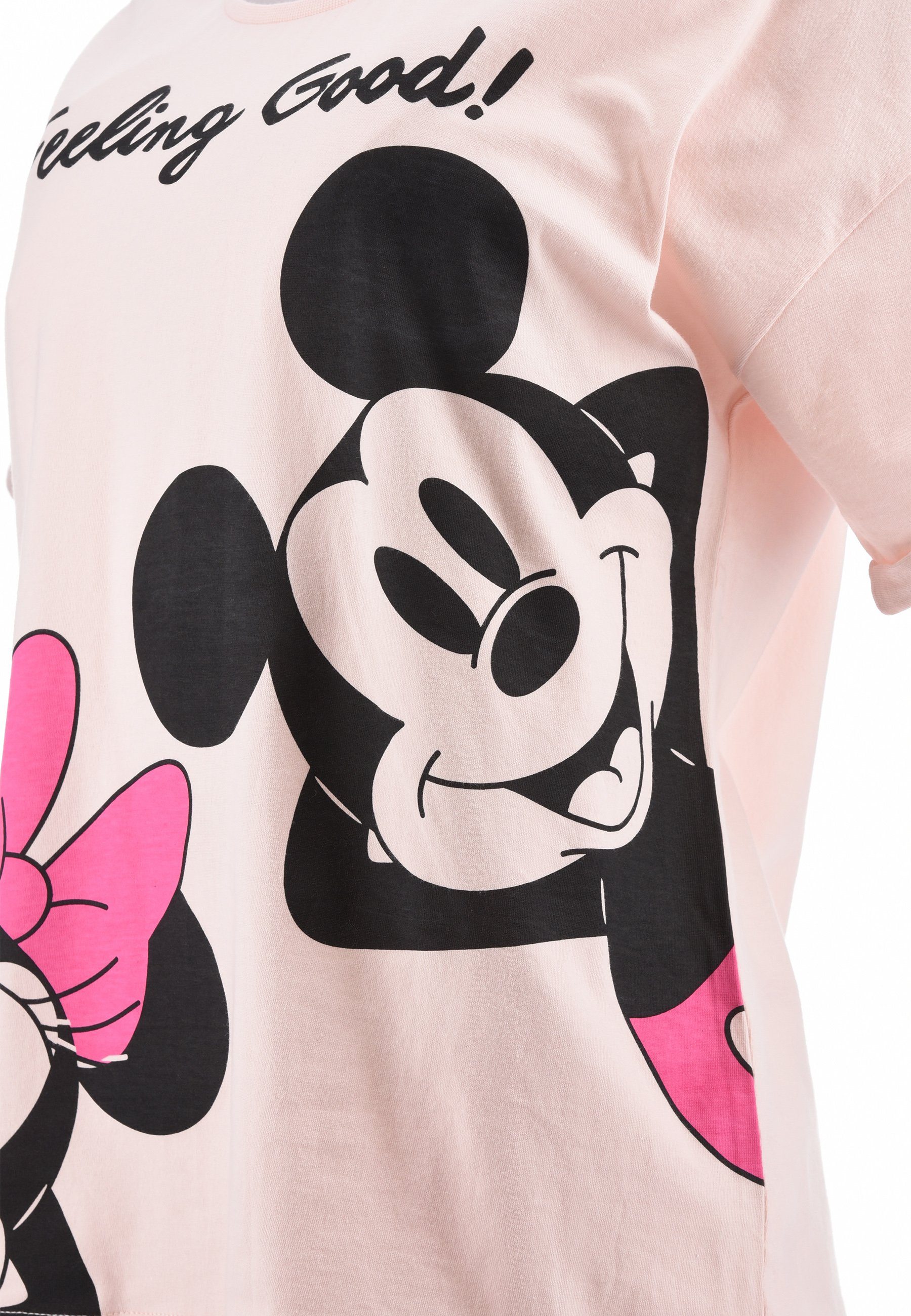 Disney Minnie Mouse Shorty Rosa und tlg) T-Shirt Damen Frauen kurz Shorts Sommer-Pyjama (2 Set
