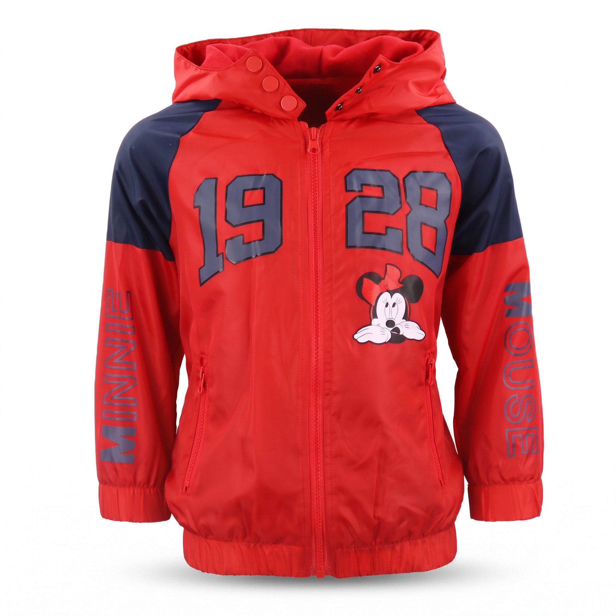Disney Regenjacke Disney Minnie Mouse Kinder Regenjacke Jacke mit Kapuze gefüttert Gr. 98 bis 128