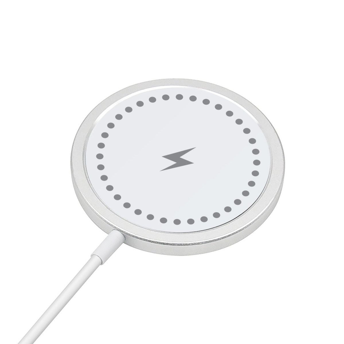 MaXlife Maxlife MXWC-05 magnetisches kabelloses Ladegerät 15W weiß Smartphone-Ladegerät