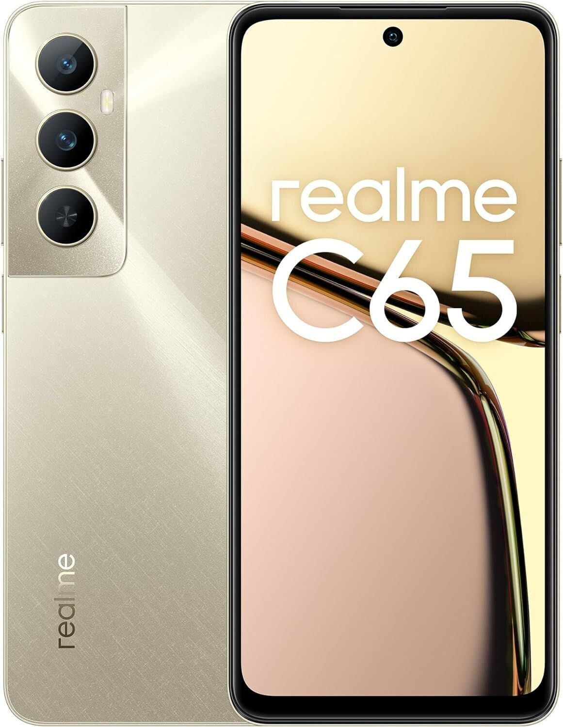 Realme REALME C65 DS 8GB RAM 256GB - Starlight Gold Smartphone (16,94 cm/6.67 Zoll, 50 MP Kamera)