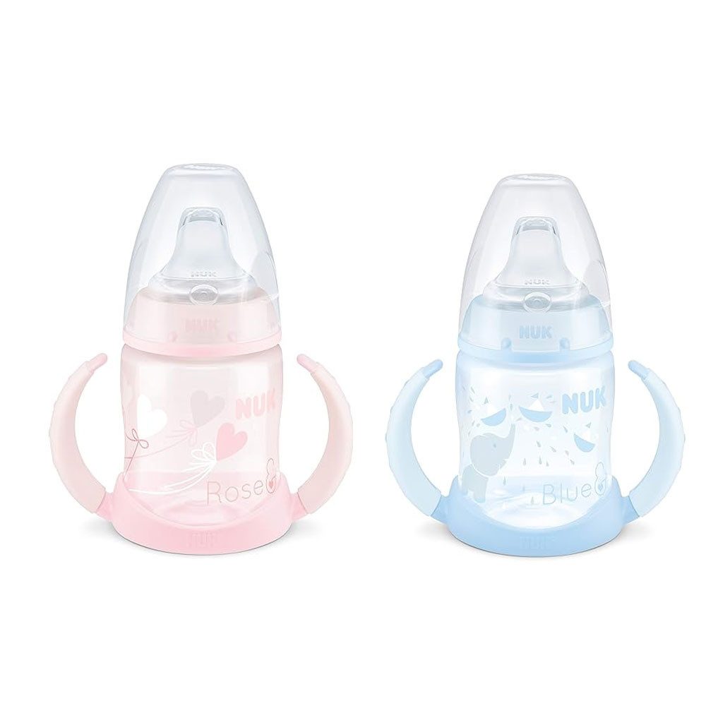 NUK Babyflasche NUK First Choice Rose&Blue Trinklernflasche Vorteilset
