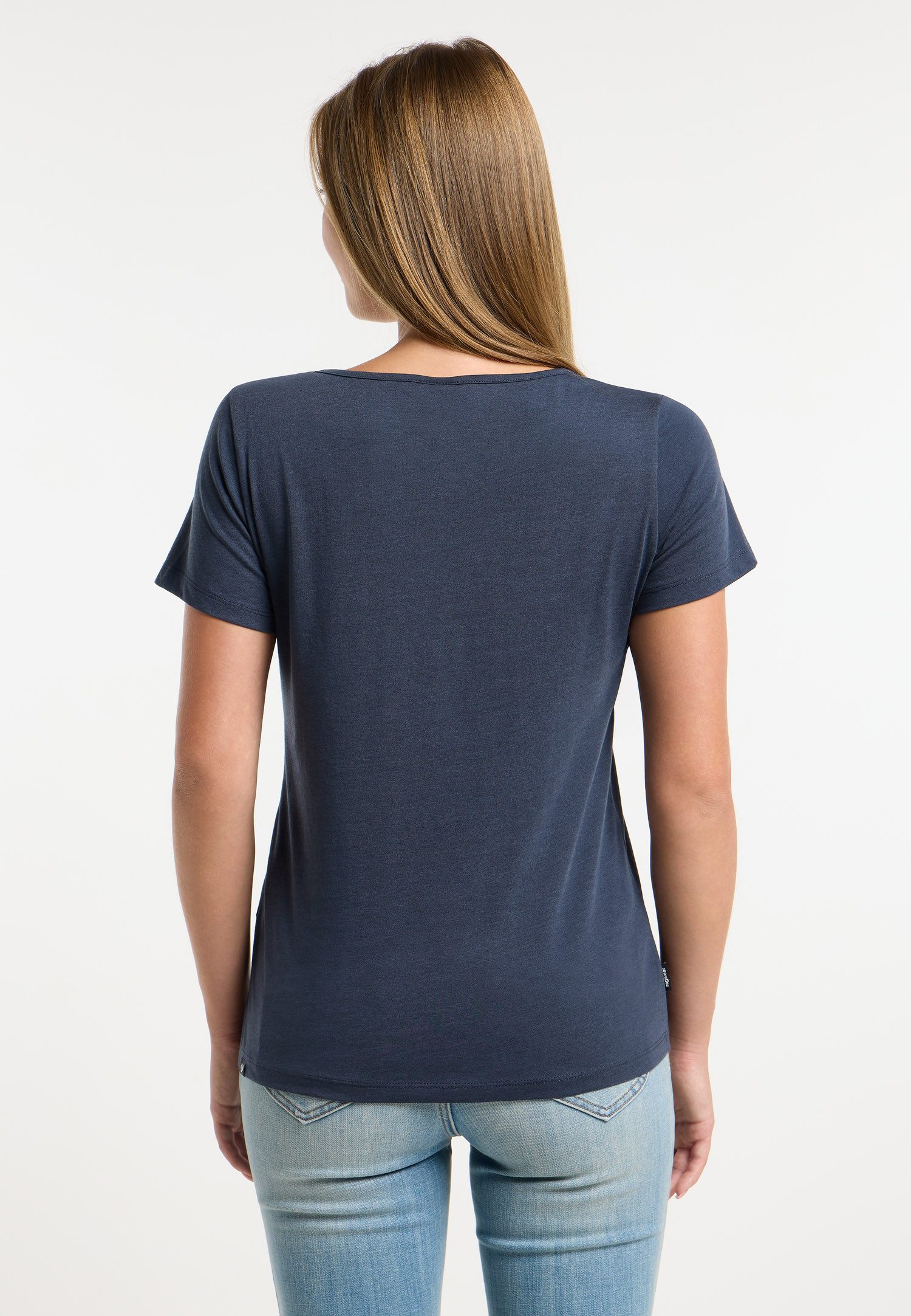Ragwear Kurzarmshirt MINTTA Kurzarmshirt, aus Baumwolle und Polyester, lockere Passform, mit Druck