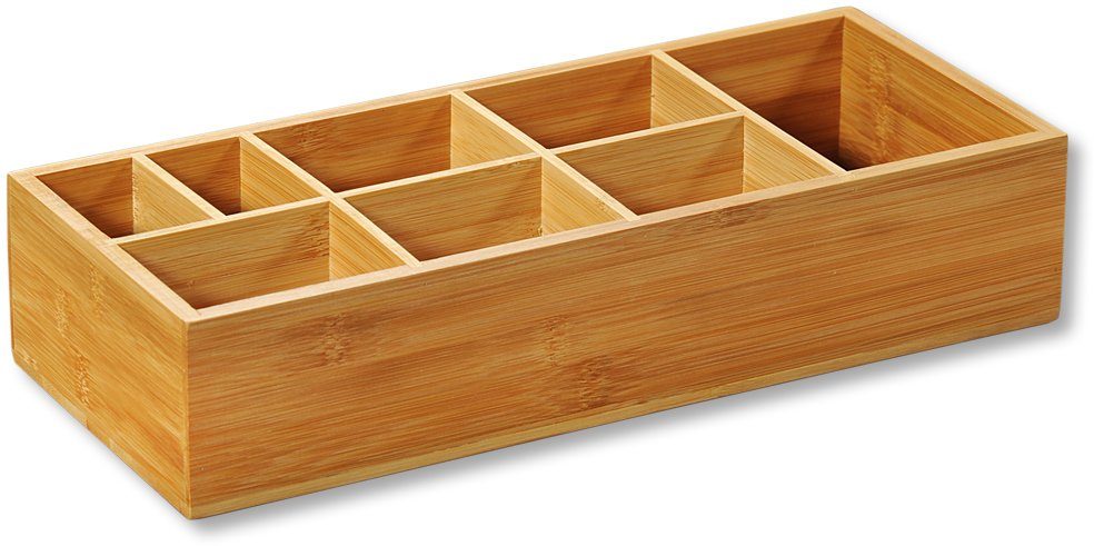 KESPER for kitchen & home Organizer, Aufbewahrungsbox, FSC®-zertifizierter Bambus