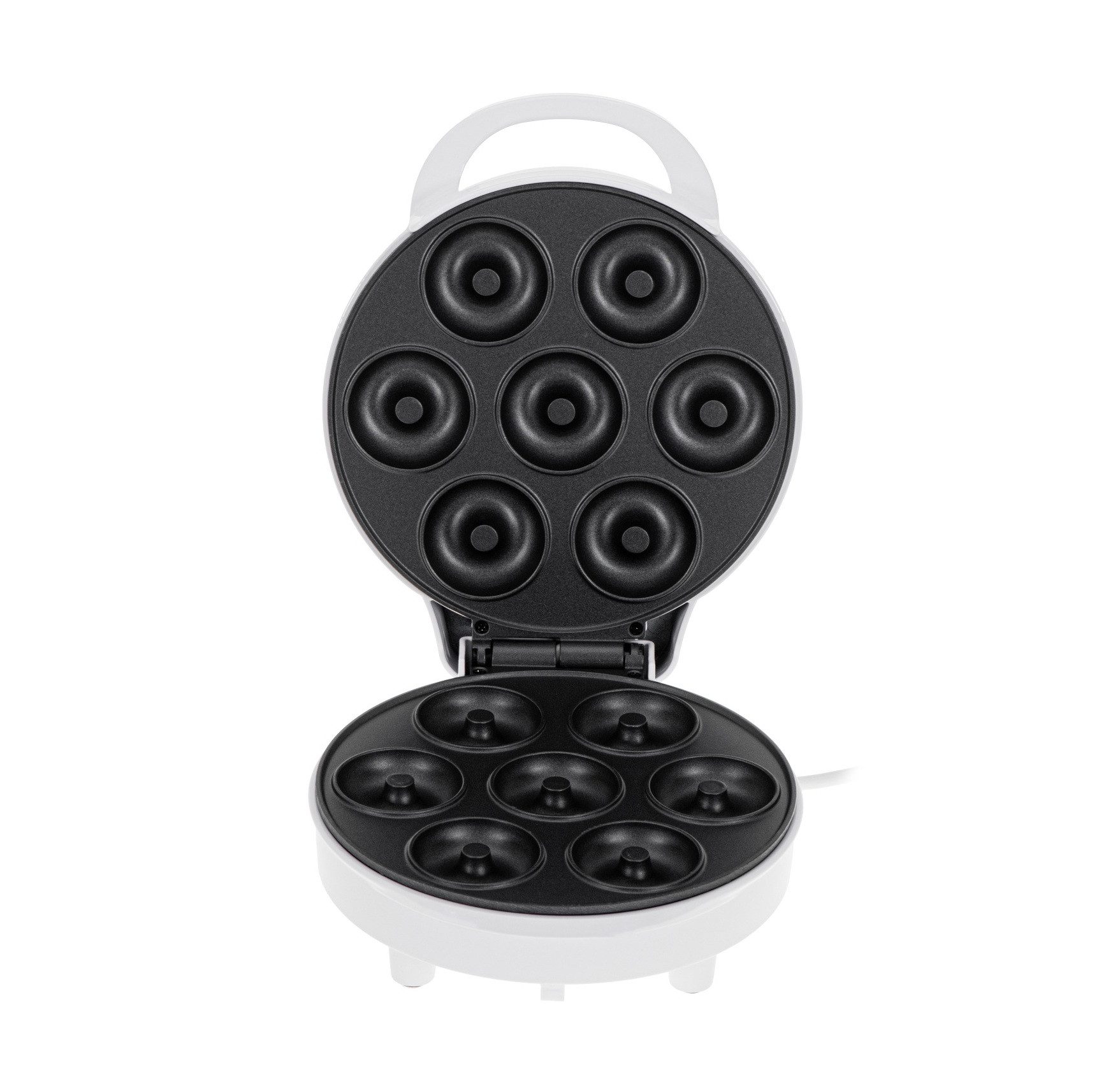 Adler Donut-Maker AD 3075 7 Stück - 1000W mit Antihaftplatten & Kontrollleuchten, 1000 W, Kompaktes Design, Cool-Touch-Gehäuse, Schnelle Aufheizzeit