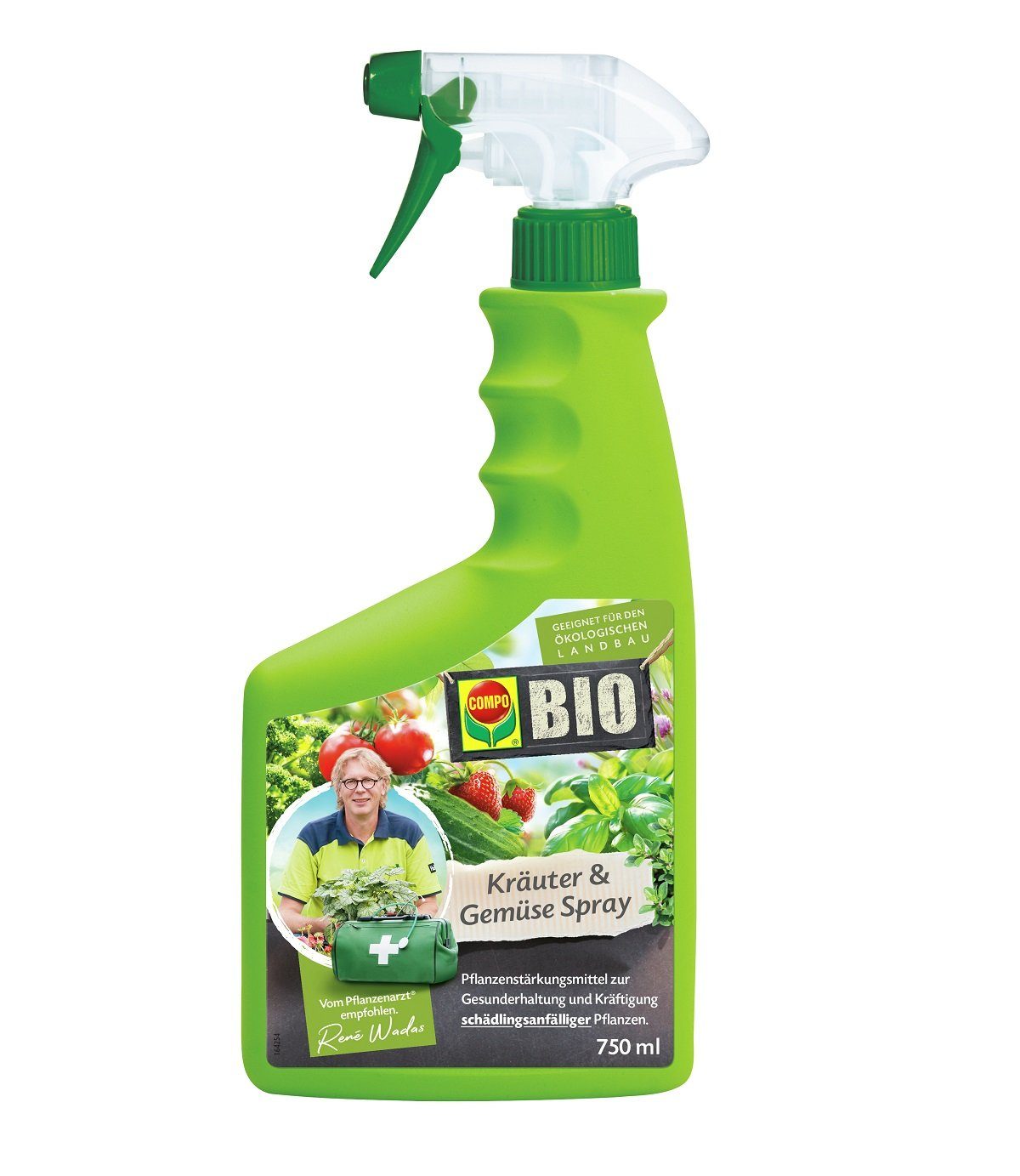 Pflanzendünger COMPO BIO Kräuter & Gemüse Spray, 750ml