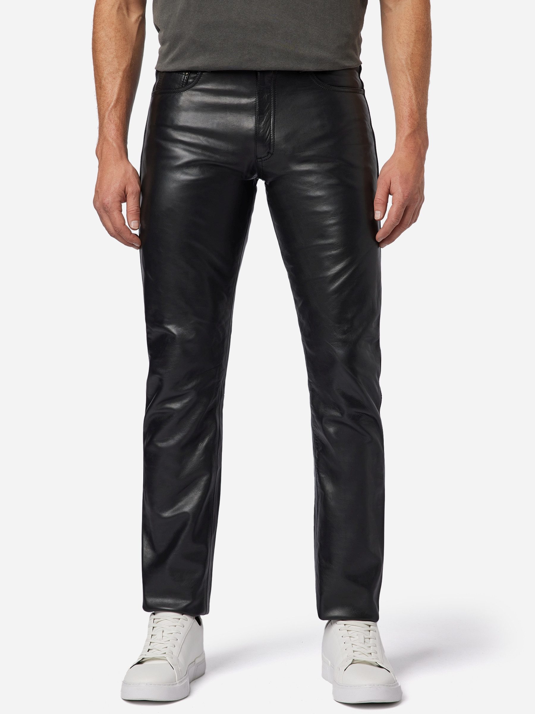 RICANO Lederhose No. 3 TR (Cow Waxy) Lederjeans aus hochwertigem Rind-Leder günstig online kaufen