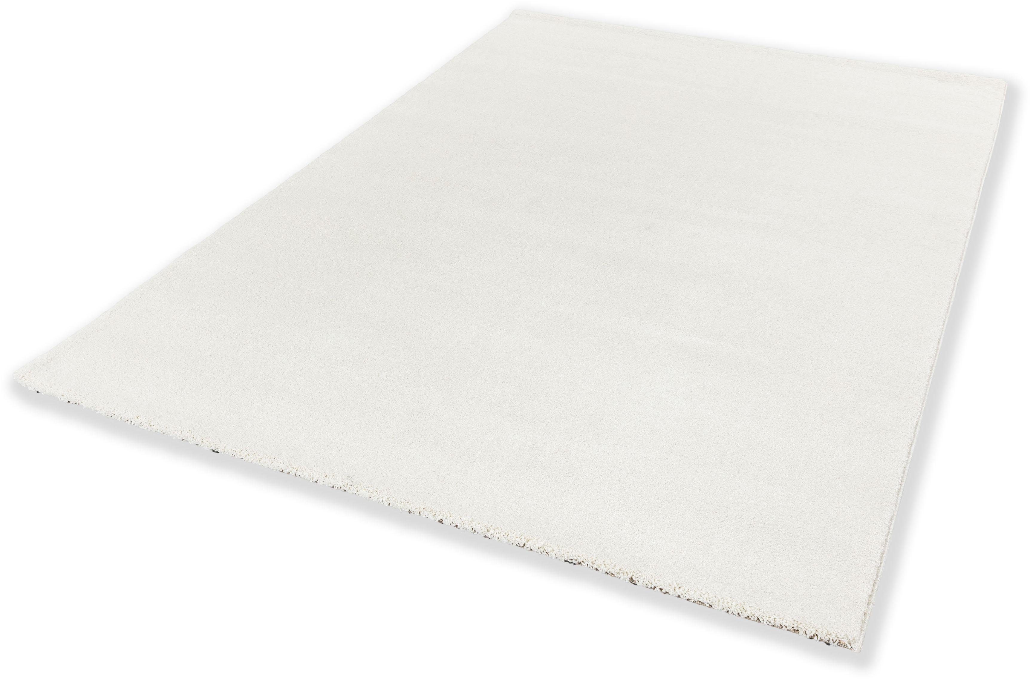 Teppich Pure 190, SCHÖNER WOHNEN-Kollektion, rechteckig, Höhe: 21 mm, Wohnzimmer, Schlafzimmer, uni, leichter Glanz, robuster Kurzflor