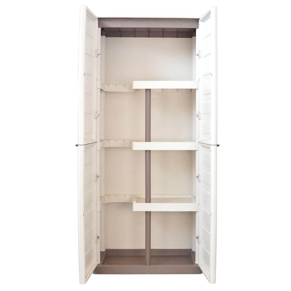 GarPet GartenGeräteschrank Besenschrank Gartenschrank Kunststoff