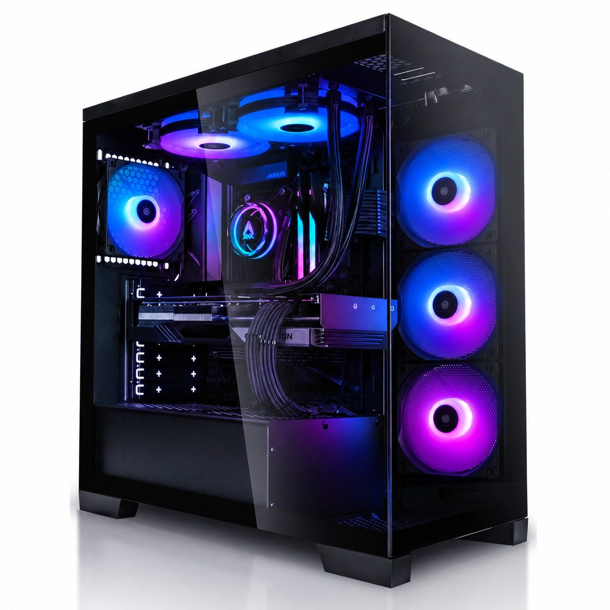 Megaport Intel Core i9-14900KF • GeForce RTX5060Ti 16GB • 32GB DDR4 • 1TB M.2 Gaming-PC (Intel Core i9 14900KF, GeForce RTX 5060Ti, 32 GB RAM, 1000 GB SSD, Wasserkühlung, Windows 11)
