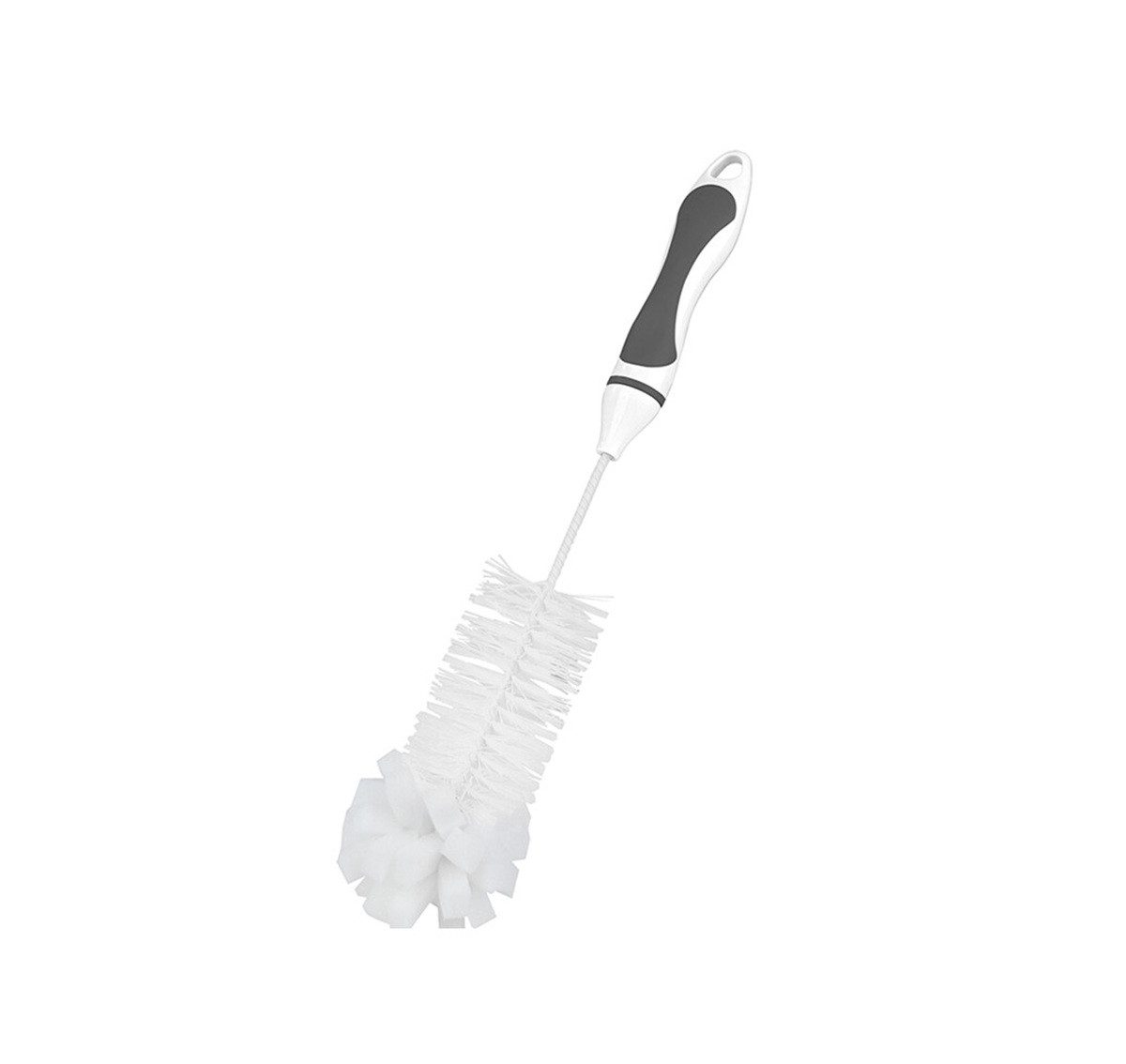 Michelino Reinigungsbürste Flaschenbürste mit Anti-Rutsch-Griff und Schwamm - 34 cm, (1-tlg)