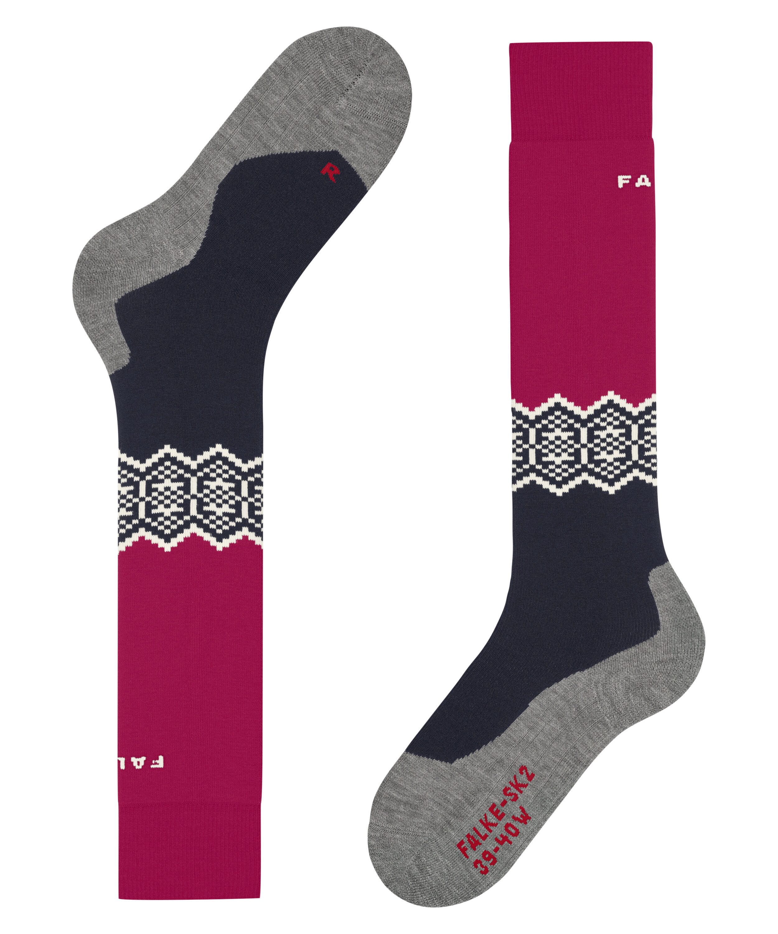 FALKE Skisocken SK2 Intermediate Kniestrümpfe (1-Paar) mit mittelstarker Polsterung für Komfort und Kontrolle
