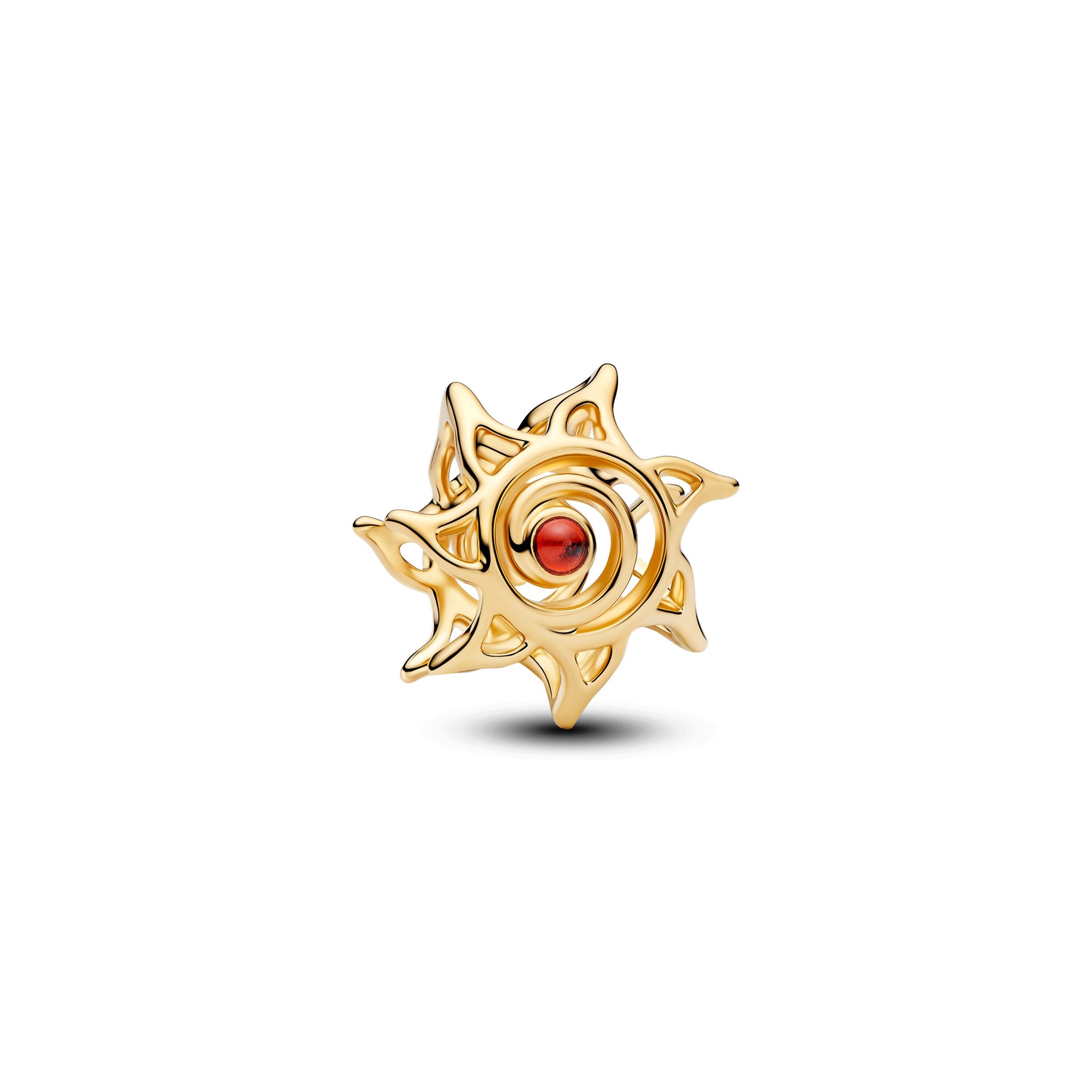 Pandora Charm-Einhänger Charm Damen Offene Sonne 14 Karat Vergoldet 764625C01
