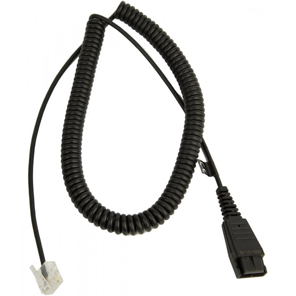 Jabra 8800-01-89 Kabel QD/RJ45 Anschlusskabel Schwarz Netzwerk-Adapter