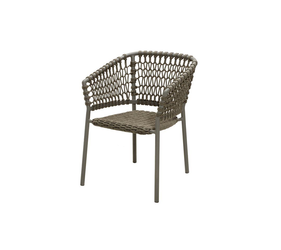 Gartenstuhl Taupe - Cane Ocean Line - stapelbar Stuhl
