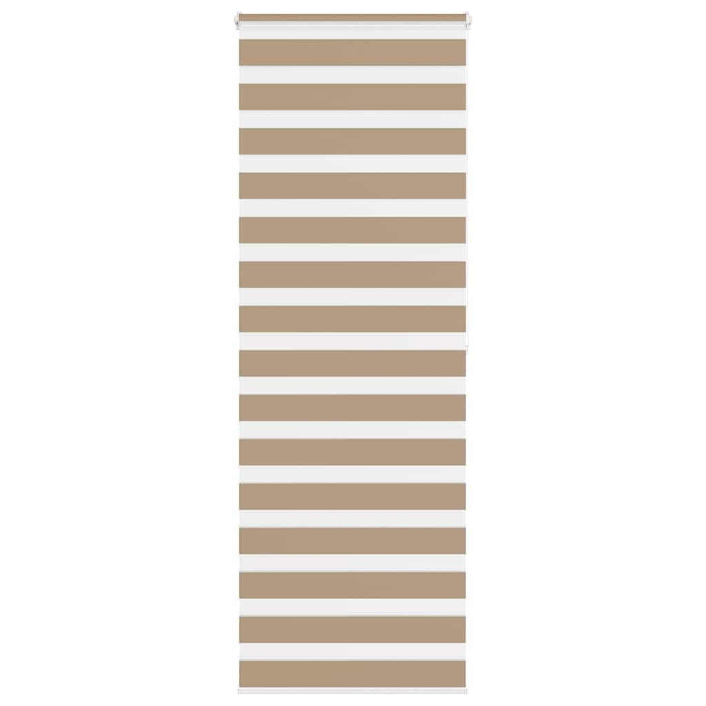Rollo Doppelrollo Sandbraun 90x200 cm Stoffbreite 85,9 cm Polyester, vidaXL