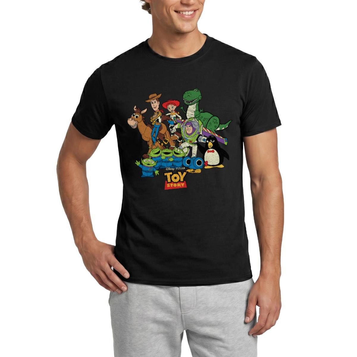 Spreadshirt T-Shirt Toy Story Charaktere Männer T-Shirt (1-tlg)