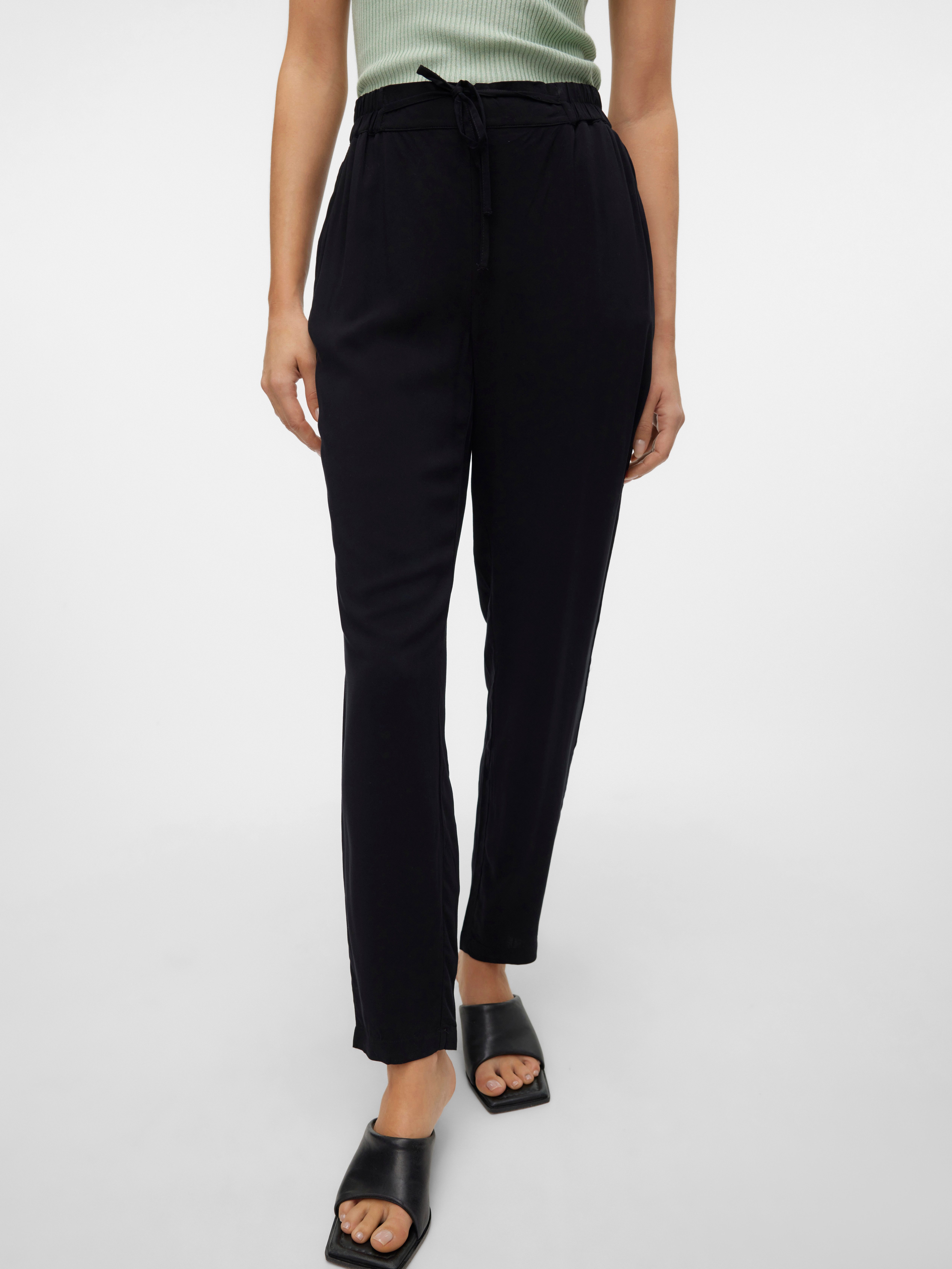 Vero Moda Schlupfhose VMEASY JOY NW LOOSE PANTS WVN GA Viskose, loose fit