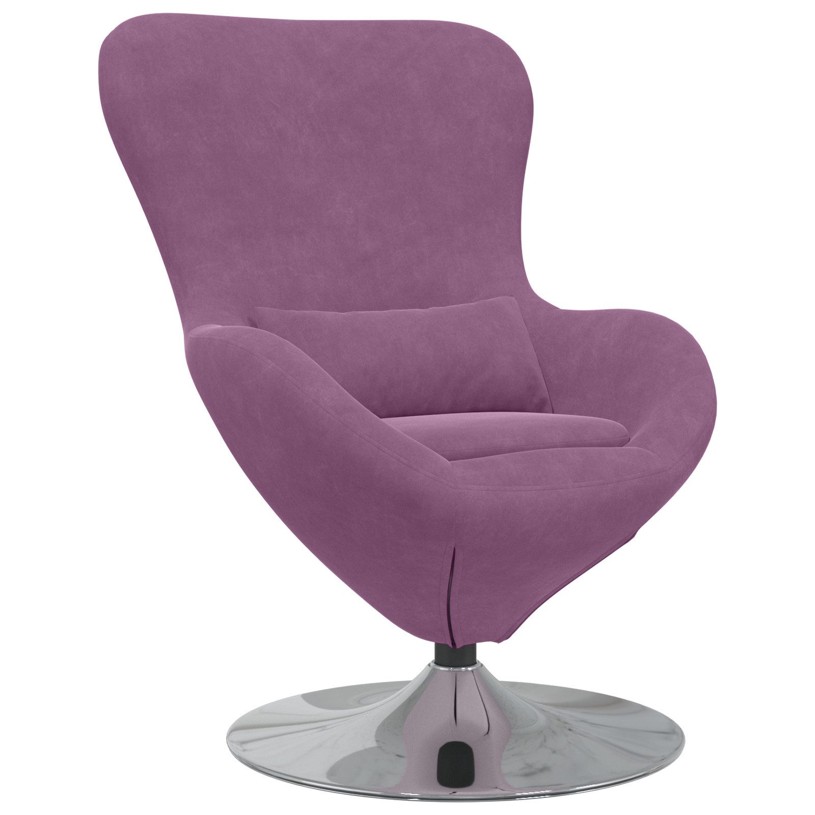 vidaXL Sessel Ei-Stuhl Lila Samt (1-St) günstig online kaufen