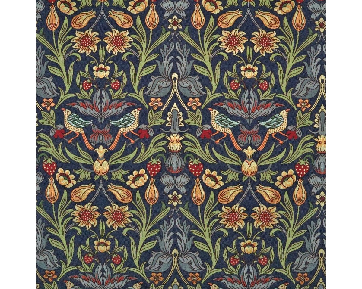 Thumbnail - Stofferia Stoff Polsterstoff Gobelin Imperial Dunkelblau, Breite 140 cm, Meterware