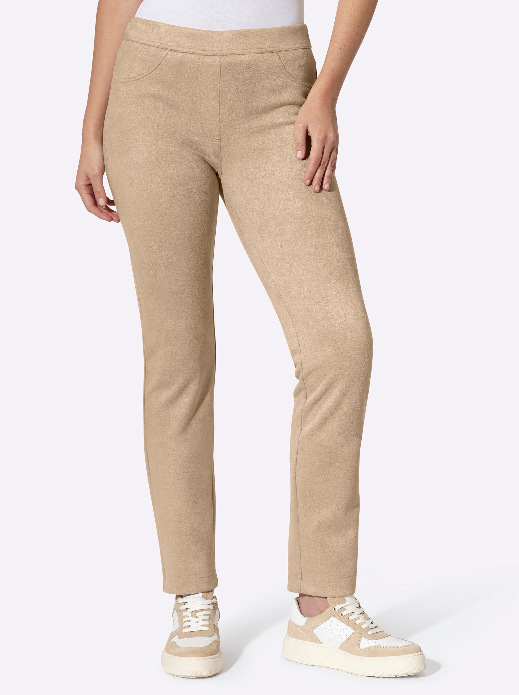 heine Jerseyhose Lederimitat-Hose normal