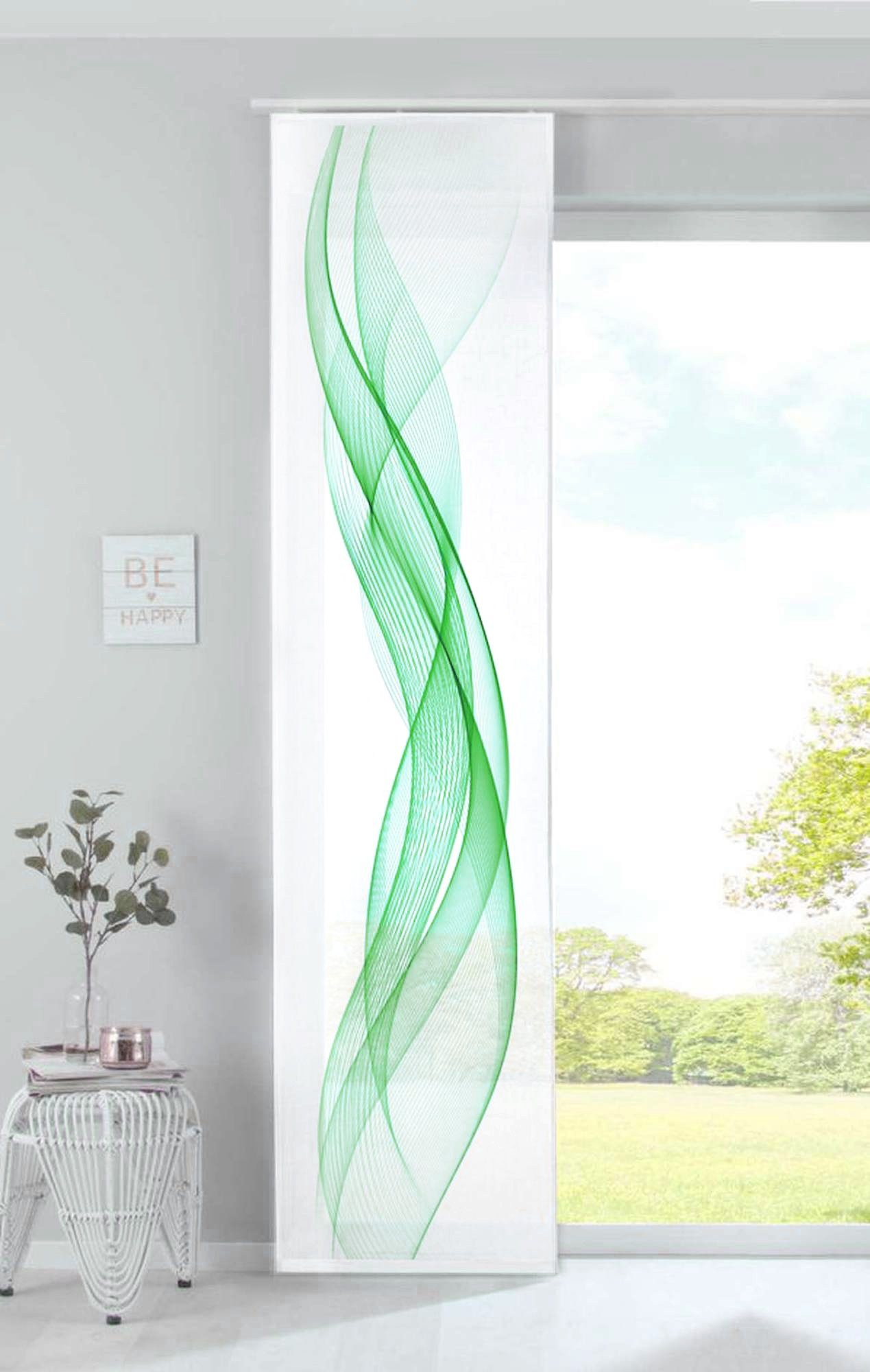 Gardinenbox Schiebegardine (1 St), Klettband, blickdicht, Microfaser, Bedru günstig online kaufen