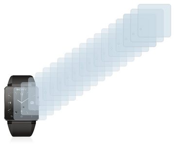 Savvies Schutzfolie für Sony Smartwatch 2, Displayschutzfolie, 18 Stück, Folie klar
