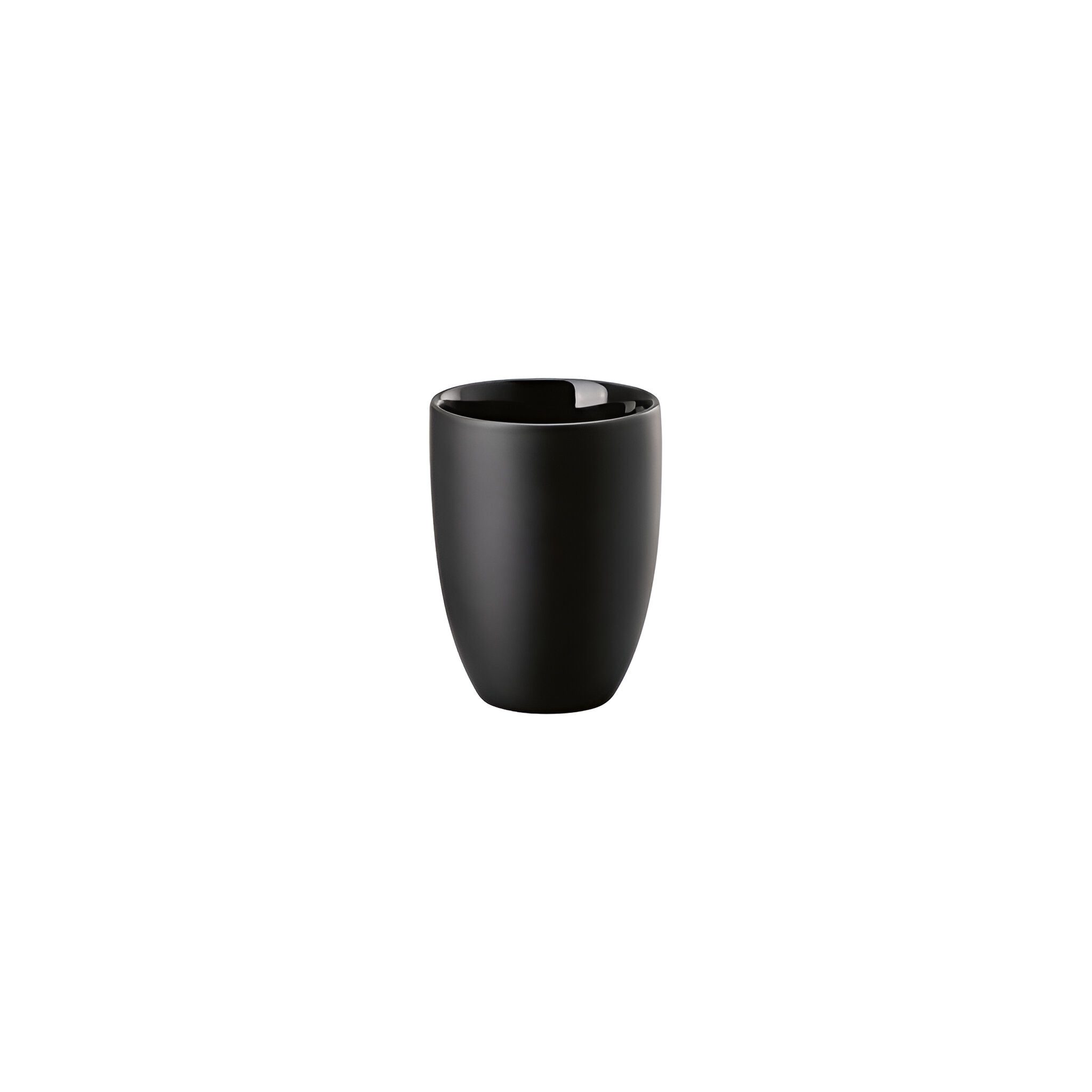 Rosenthal Becher Becher doppelwandig - Rosenthal the mug+ Delicate Black, Porzellan, Lebensmittelkontaktsicher + Mikrowellengeeignet + Spülmaschinenfest