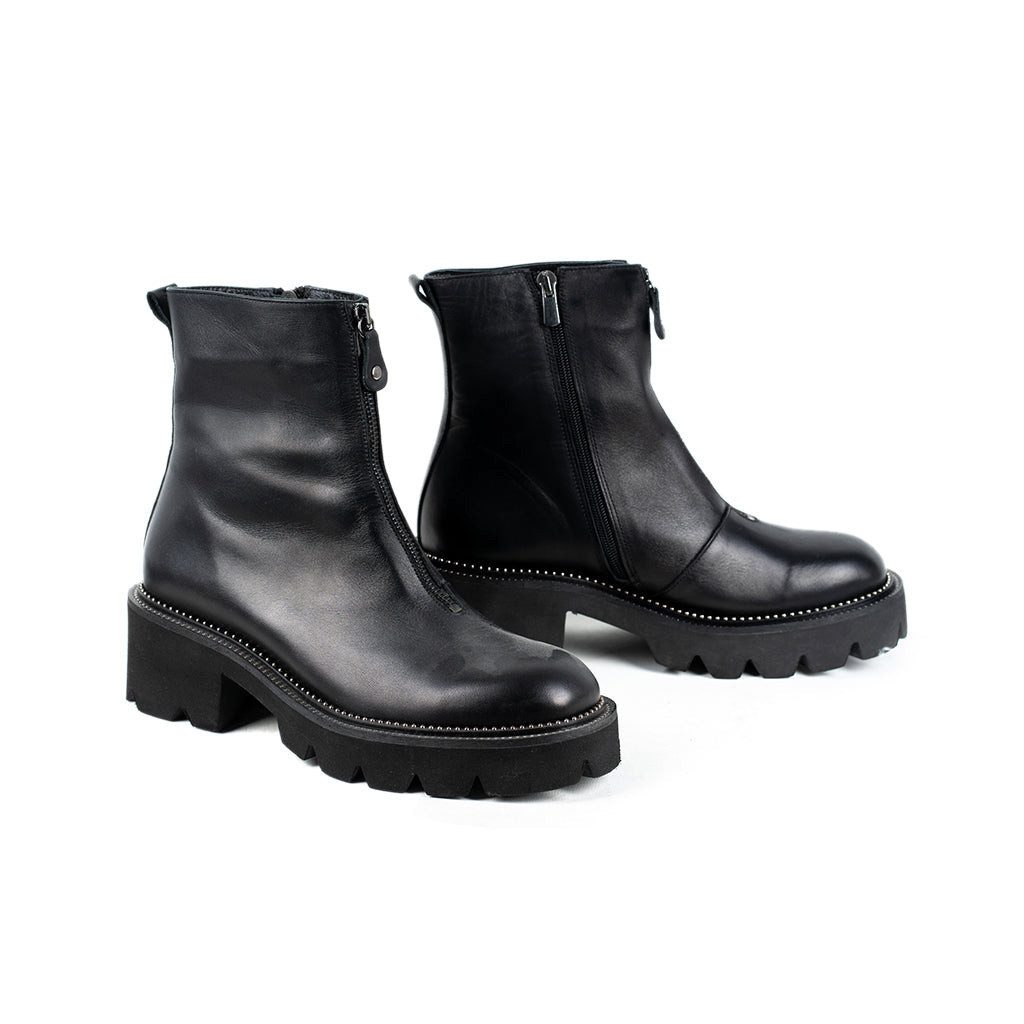 Damen Stiefel, Knöchelhohe Stiefeletten, Klassisch Schwarze Boots Schnürstiefel