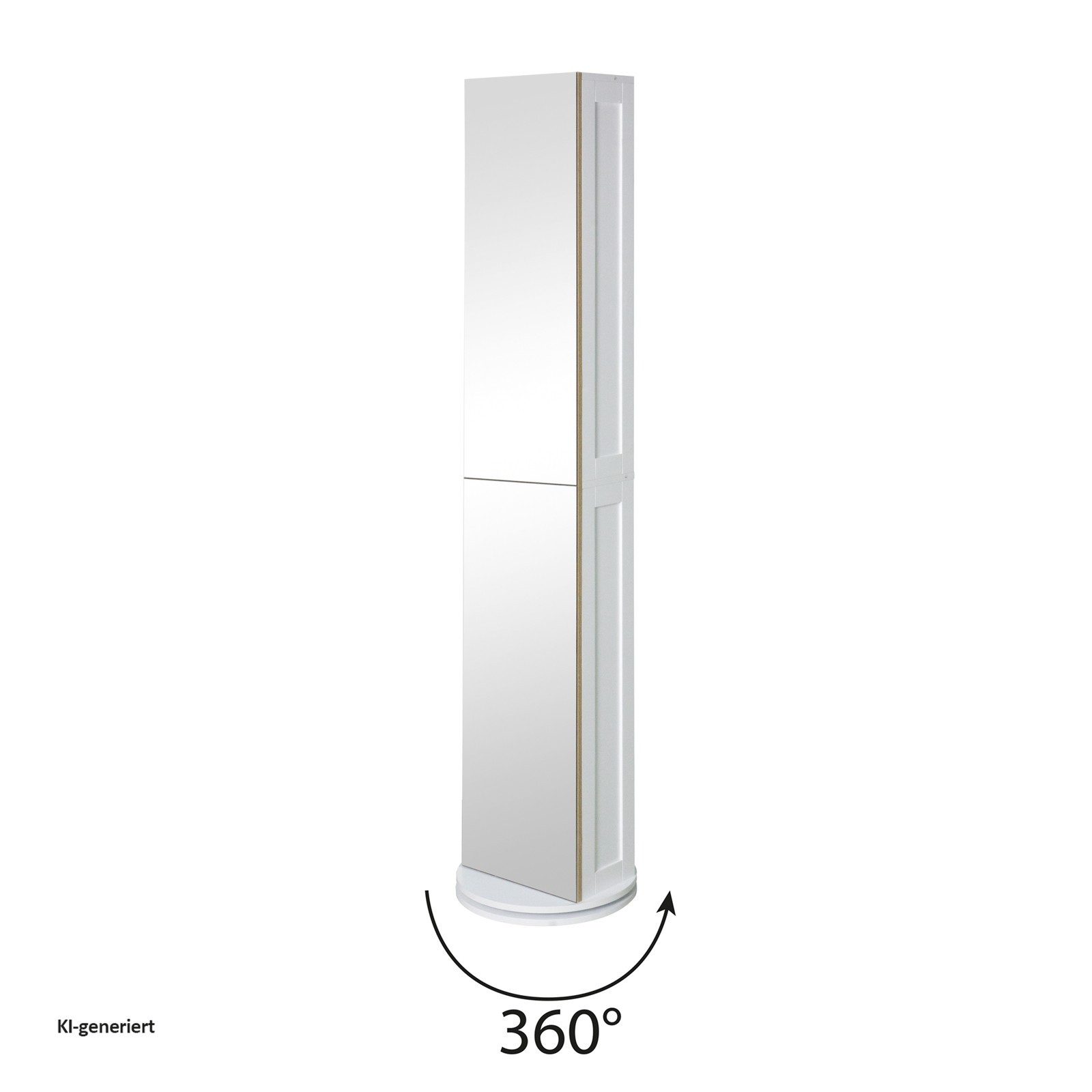 HTI-Living Ganzkörperspiegel Standspiegel mit Regal und Drehfunktion (Stück, 1-St., 1 Badregal), Badregal Badschrank