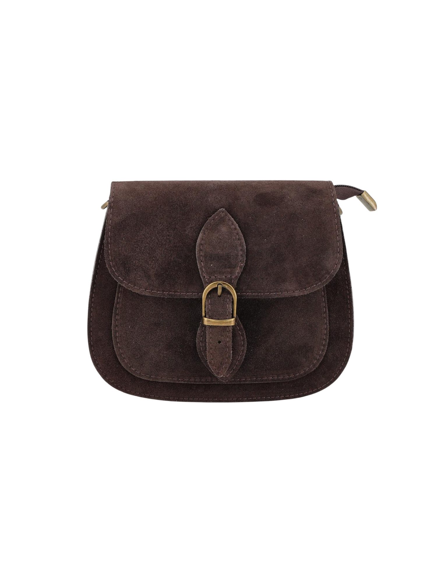 BRISE TASCHE Schultertasche Brise Damen Umhängetasche aus Wildleder mit Rei günstig online kaufen