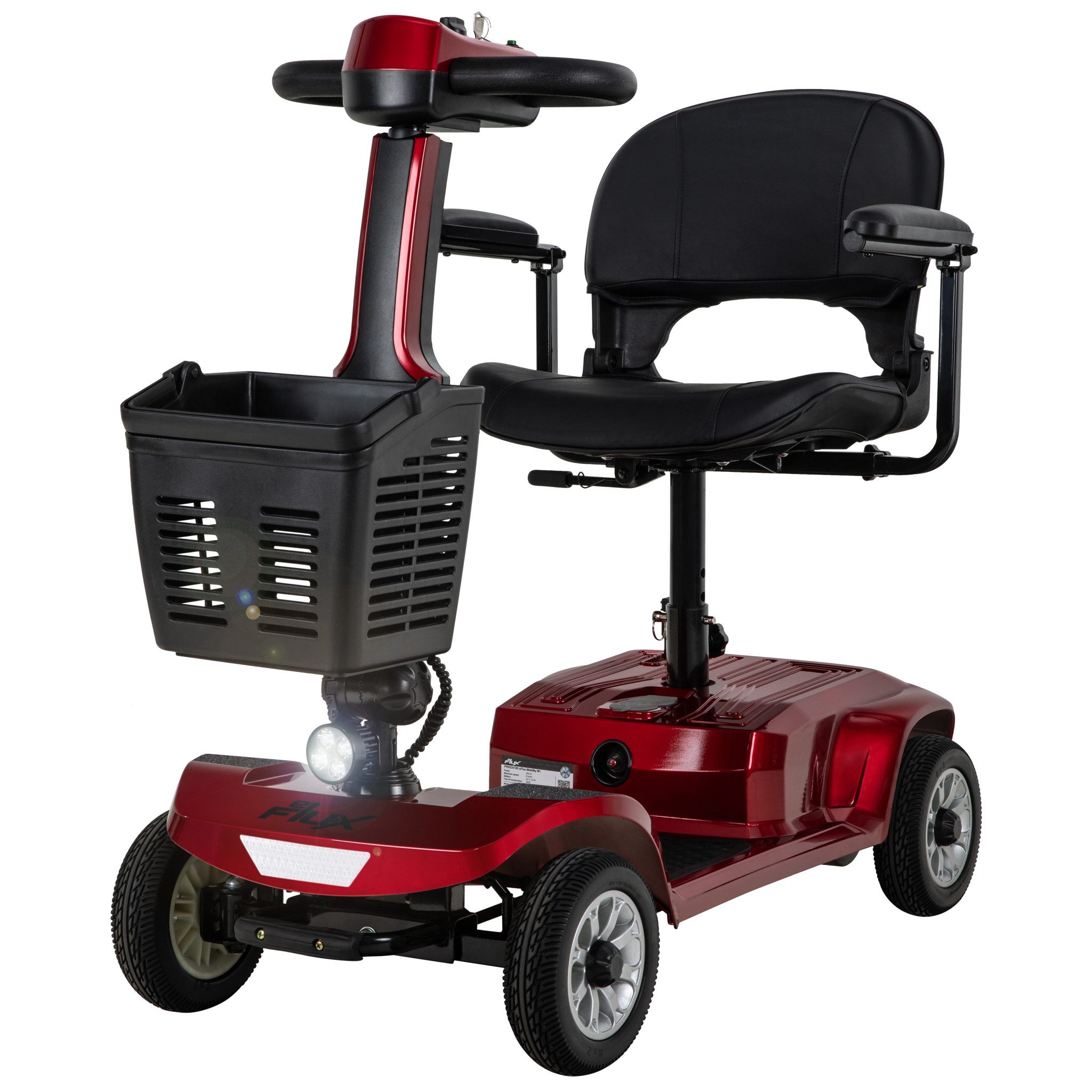 eFlux Elektromobil eFlux Mobility M1 Elektromobil Rollator, 250 W, (Senioren Elektromobil, E-Scooter Senioren, Mobilitätshilfe Senioren, Krankenfahrstuhl elektrisch, Seniorenscooter, Mobility Scooter, Elektromobil, Seniorenmobil, Elektro ScooterSenioren), Führerscheinfrei, Kein Versicherungskennzeichen, Zuladung bis 190 kg