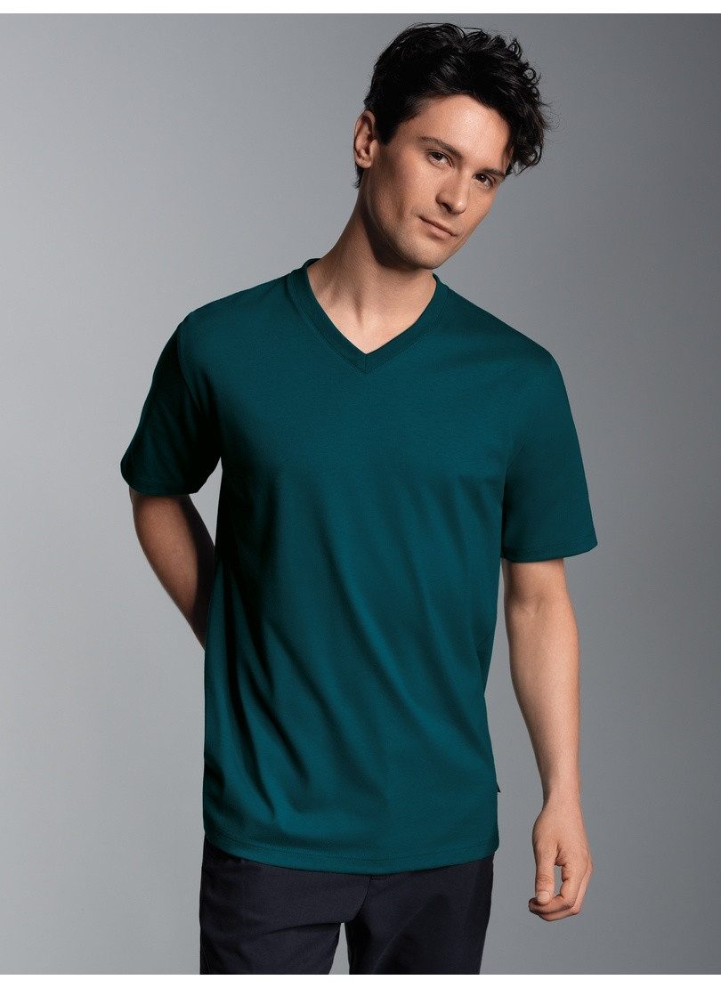 Trigema T-Shirt TRIGEMA V-Shirt DELUXE Baumwolle (1-tlg)