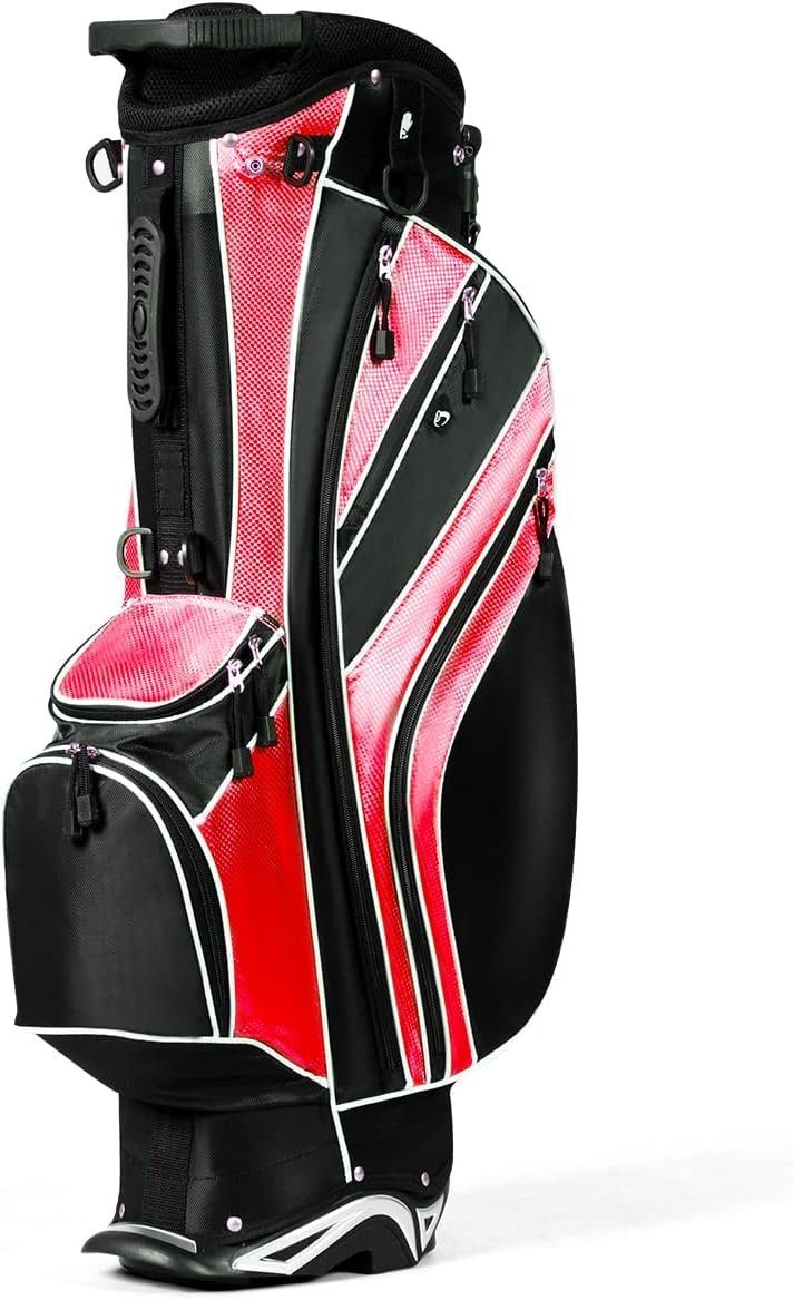 KOMFOTTEU Golftrolley Golf-Tasche, mit 5-Wege-Schlägeroberteil