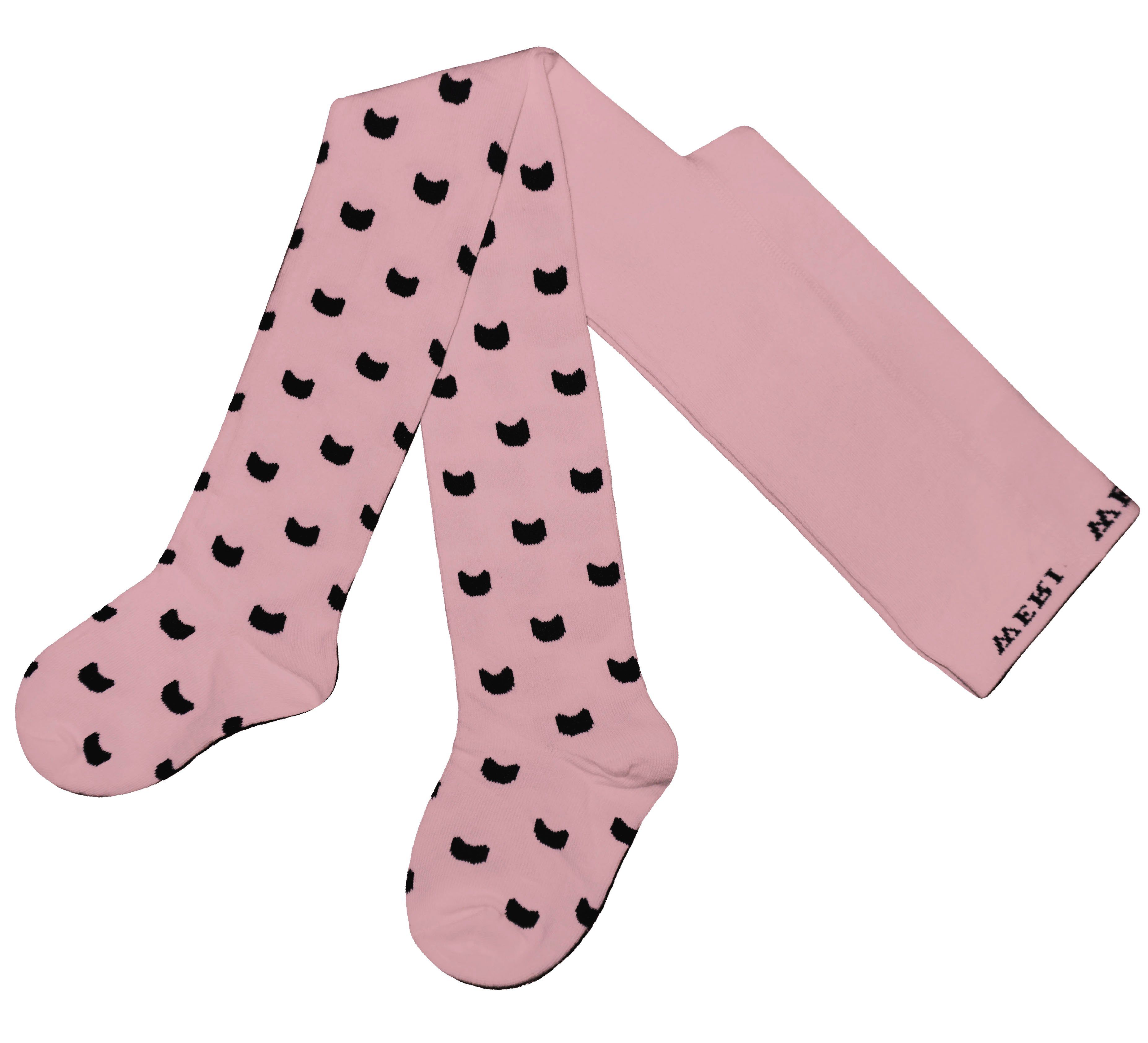 Strickstrumpfhose Kinderstrumpfhosen für Mädchen >>Kleine Katzen<< weiche Baumwolle