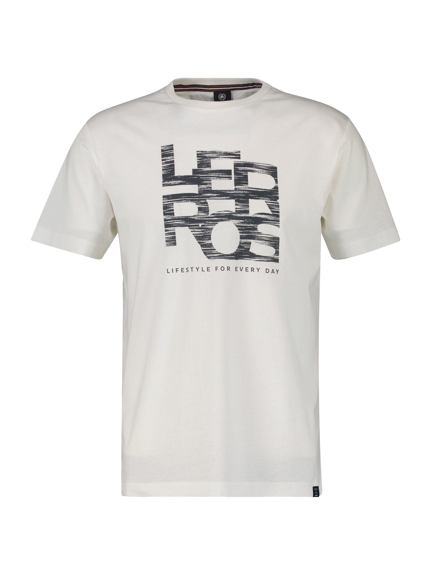 [Sofort lieferbar] LERROS T-Shirt BROKEN T-Shirt LERROS WHITE LERROS