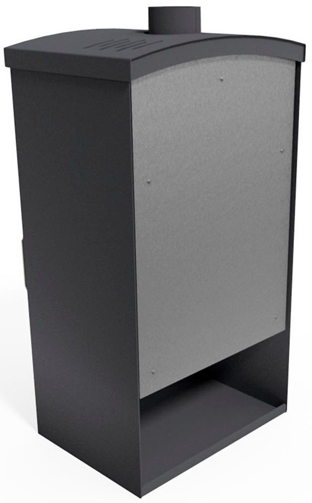 Kaminofen "Ulisse", Exklusiv, Lieferung bis ins Wohnzimmer, 8 kW, Zeitbrand, mit Holz- und Warmhaltefach, nur 80 Kg leicht