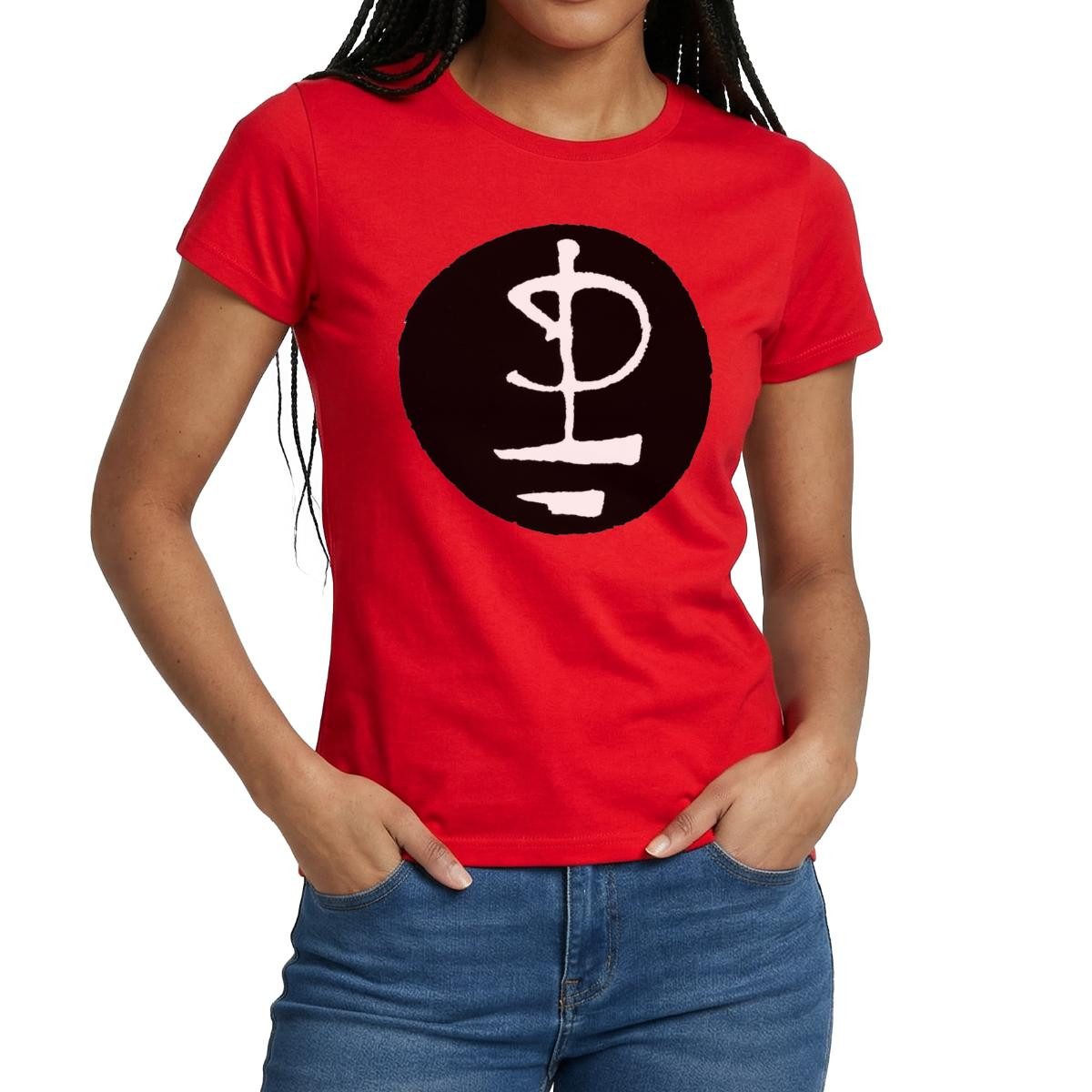 T-Shirt Pink Floyd Logo Schwarz Weiß Frauen T-Shirt