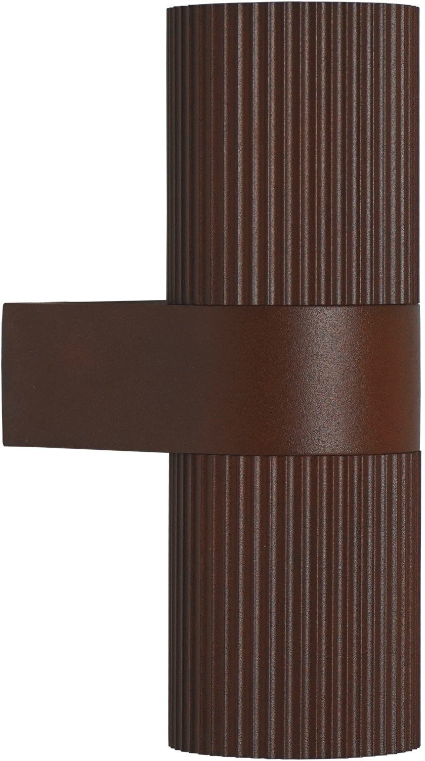 Außenwandleuchte Kyklop Ripple up/down, rost günstig online kaufen