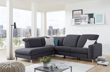 3C Candy Ecksofa L-Form, Polsterecke, wahlweise mit Relaxfunktion
