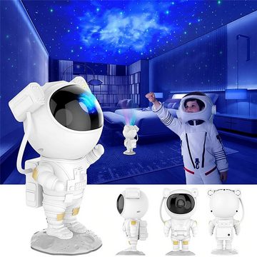 Retoo LED-Sternenhimmel Astronaut LED Sternenhimmel Projektor Nachtlicht Sternennachtlicht, Origineller Look, Realistische Projektion, Drehbar, Einfache Steuerung