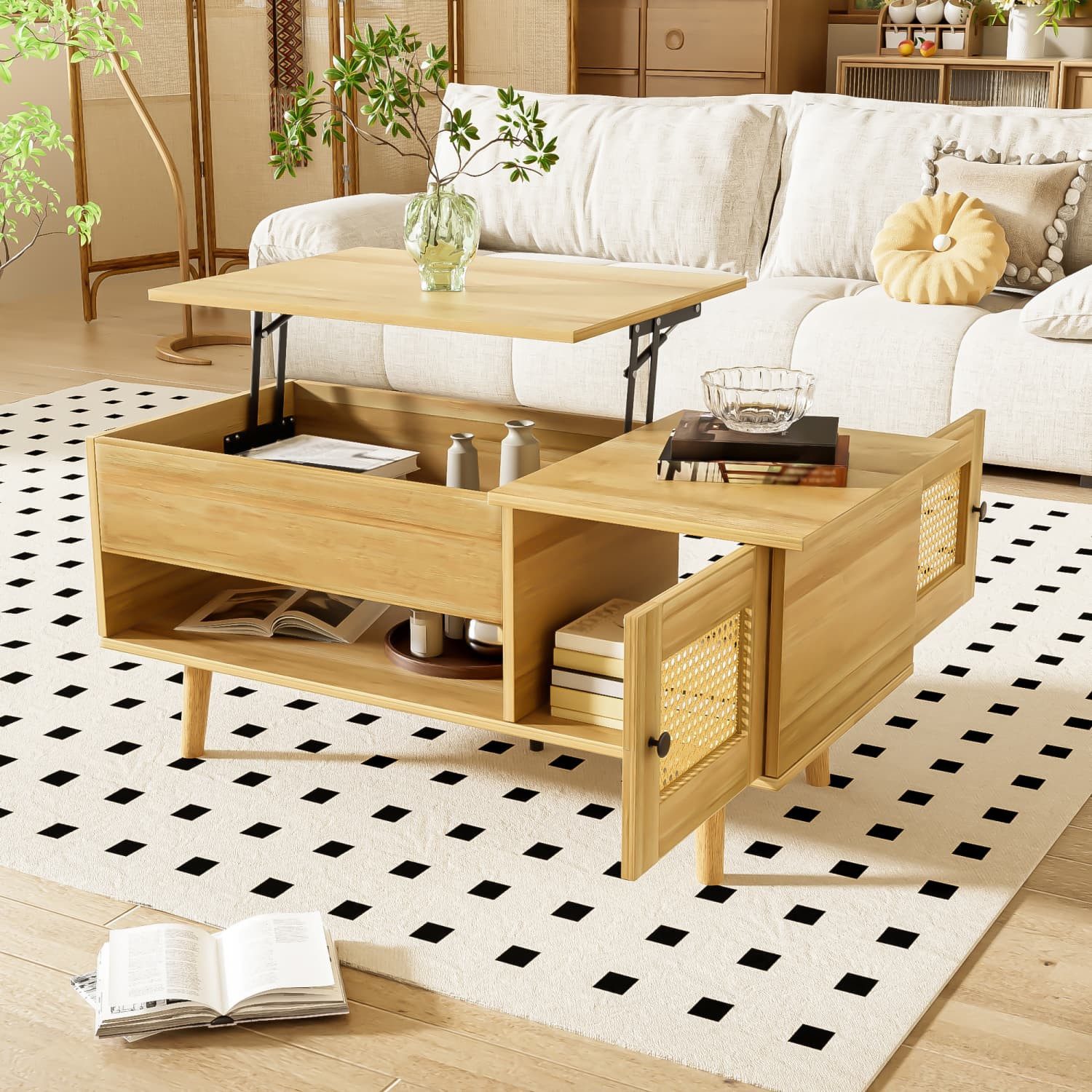 XDOVET Couchtisch Eleganter Couchtisch mit anhebbarer günstig online kaufen