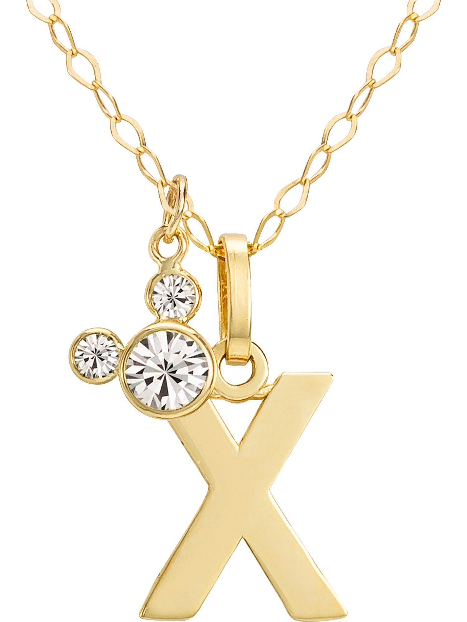 Kristall DISNEY Jewelry Collier Gelbgold Mädchen-Kinderkette Disney 375er X